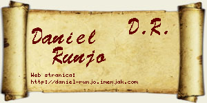 Daniel Runjo vizit kartica